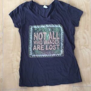 Not all who wander are lost t shirt
